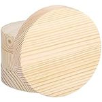 Belle Vous 4 Pack of Unfinished Round Wooden Circles - 10cm/4 Inches - 20mm Thick Natural Round Disc Cutout Slices - DIY Craft Projects, Christmas Decorations, Pyrography & Door Hanger Plaque