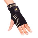 Thx4COPPER Wrist Sleeve with Adjustable Strap for Extra Support -Copper Infused Compression Wrist Brace-Relief for Carpal Tunnel, RSI, Tendonitis, Arthritis, Wrist Sprains and Fatigue-Single,Small