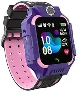 SE HUB Waterproof Kids Smart Watch GPS Tracker | Smart Watch for Girls & Boys with SOS Camera, Alarm, Call, Touch Screen | Birthday Gift for Kids (Violet)