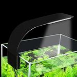 PREMIER PLANTS AST X5 24 LED Aquarium Light 10W Clip-on Lamp Aquatic Plant Lighting for 25-40 cm Fish Tank - Black