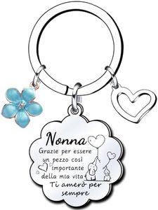 Lumengqi Regalo Nonna Portachiavi Nonna Regalo Nonna Natale Regalo Nonna Personalizzato Regalo Nonna Originale Regalo per Nonna da Nipote Regalo Nonna Compleanno Regali per la Festa dei Nonni