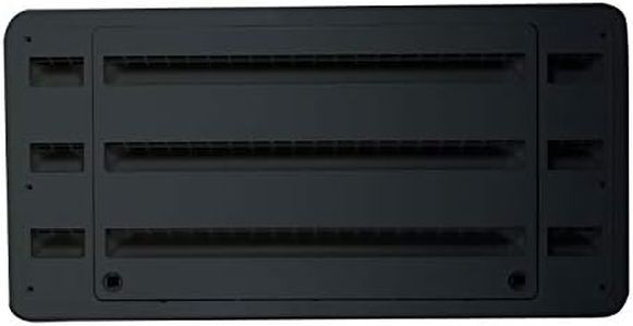Dometic 3109349.065 Refrigerator Upper/Lower Plastic Side-by-Side Vent - Black