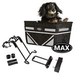 Pet-Pilot MAX dog bicycle basket carrier | 2019 Model with 9 Color Options for your bike (SILVER)