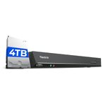 Reolink 4K PoE NVR 16 Channel Pre-Installed 4TB Hard Drive Supports 16MP/4K/5MP/4MP/1080P HD IP Camera 24/7 Surveillance Recording Home CCTV Security System Network Video Recorder, RLN16-410