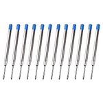 12x Blue Parker Compatible Ballpoint Pen Refills, Fine tip (0.5mm) G2 Style