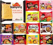 Customised CNMART Korean Ramen Box Personalised from SY Hot Chicken Buldak Spicy Challenge Noodle (Pack of 10), Choose Any 2 Customised Flavours