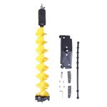 LiebeWH Ice Auger Drill Attachment 6in Flexible Incisive Ice Auger Drill Bit for Thick Layers in Deep Water Areas