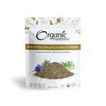 Organic Traditions Sprouted Chia and Flax Seed Powder, Organic Chia and Organic Flax for Plant Based Non-GMO Superfood, 454g/16oz Bag