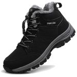 MAIZUN Snow Boot for Men Winter Water Resistant Hiking Shoes Non Slip Waling Sneaker Warm Slip on Ankle Shoes