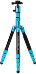 Benro MeFOTO Roadtrip PRO Travel Tripod, Ballhead and Monopod in Pacific Blue, 1 Series Aluminum Legs, 4 Leg Sections, Twist Leg Locks, Carrying Case (BMRTPROABLU)