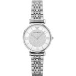 Emporio Armani Watch for Women, Two Hand Movement, 32 mm Silver Stainless Steel Case with a Stainless Steel Strap, AR1925