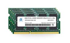 Adamanta 32GB (4x8GB) Memory Upgrade Compatible with Late 2015 iMac 27" Retina 5K Display DDR3/DDR3L 1867Mhz PC3L-14900 SODIMM 2Rx8 CL13 1.35v RAM DRAM