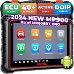 Autel MaxiPRO MP900E Scanner, 2024 Newer of MP808S MP808BT PRO w/CAN-FD DoIP, ECU Coding, Bi-Directional, 40+ Services, Android 11,FCA SGW