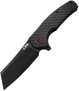 CJRB CUTLERY Folding Knife Crag (J1904) AR-RPM9 Powder Steel Black PVD Blade Carbon Fiber Handle Pocket Knife EDC Knife