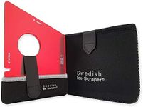 Swedish Ice Scraper - 6mm Dark Red with Neoprene Holder and Sleeve