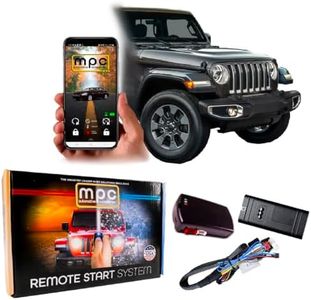 MPC Remote Start Kit Compatible with Jeep Wrangler 2007-2018 || Phone App Control || Plug and Play || Lock 3X to Start || USA Tech Support