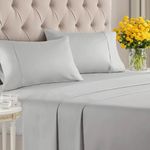 400 Thread Count Cotton - King Size Sheet Set - 100% Cotton Sheets - 400-Thread-Count - Sateen Cotton - Deep Pocket Cotton Bed Sheets - Silky & Soft Cotton - Hotel Quality Cotton Sheet for King Beds