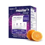 Mastermind Super Supplement by Revive Active - Supports Brain & Cognitive Function in 1 Daily Sachet - Mental Performance with Omega 3 DHA, Vitamin B5, Uridine & Choline - 30 Day Supply