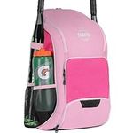 EIGEETO Baseball & Softball Backpack Equipment Bag | Adult | Pink