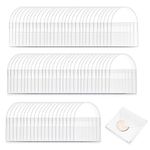JEZOMONY 80Pcs Single Pocket Coin Sleeves PVC Coin Flips Individual Clear Plastic Coin Sleeves Holders Coin Pouch Coin Protector Pocket for Coins Jewellry and Small Items - 2 Inches