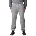 GILDAN Men's Fleece Elastic Bottom Sweatpants With Pockets, Style G18100 Pants, Sport Grey, M UK