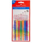 Faber-Castell Tri-Grip Brush - Round, Pack of 7 (Assorted)