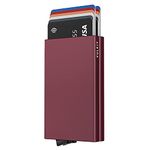 VULKIT Aluminium Men Travel Accessory- Travelers Card Sleeves(Wine)