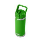 YETI Rambler 18 oz Bottle, Vacuum Insulated, Stainless Steel with Color Matching Straw Cap, Canopy Green