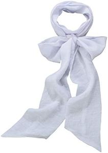 COSDREAMER Mens Renaissance Scarf Jabot Cravat Costume Collar, White