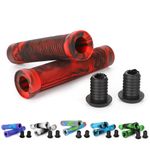 Kutrick Pro Scooter BMX Handle Bar Grips 145mm Soft Flangeless Longneck Grips for Pro Stunt Scooter Bars and BMX Bikes Bars