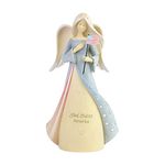 Enesco Figurine, Beige and Blue, 7.76 in H