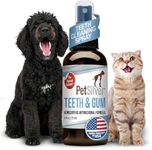 PetSilver Teeth & Gum Spray - Patented Chelated Silver - Dog Dental & Teeth Cleaning Spray for Plaque & Tartar Build-Up Reduction - Natural Breath Freshener for Dogs and Cats - Made in The USA - 4 oz