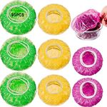 90 Pcs Reusable Colorful Elastic Food Covers, 5.9"/8.27"/10.63" Food Storage Covers Plastic Bowl Covers for Home, School, Office, Party, Festival, Picnic