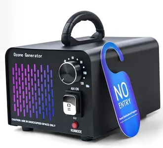 Ozone Machine Generator 68,000 Mg/H Negative Ion High Capacity Ozone Odor Eliminator Ionizer Air Purifier Deodorizer for Home, Basement, Smoke and Pet Room