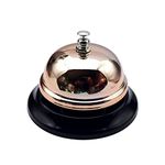 LdawyDE Call Bell, Desktop Service Calling Bell Game Button Bell Multi-Uses Calling Ringing Suitable for Hotels Restaurants Schools Bars Counter Reception, Strong Durable Metal