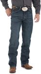 Wrangler Men's Big and Tall 20X 01 Competition Relaxed-Fit Jean, Deep Blue, 34WX36L