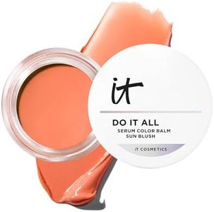 IT Cosmetics Do It All Serum Color Balm Sun Cream Blush & Bronzer, Sun Blossom - Blendable & Buildable, Lift, Reshape, All-Over Color, 24HR Hydration, Hyaluronic Acid, Peptides & Vitamin E - 0.63 oz