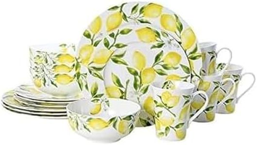 Mikasa Lemons 16-Piece Dinnerware Set, Service For 4, Multicolor