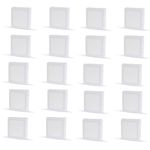 D'Mak 6 Watts Square Led Surface Panel Light for False Ceiling & POP - Cool White, Pack of 20,Aluminium