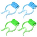 Stop Nosebleeds Epistaxis Clip, 4 Pcs Foam Nose Clips Bleed Stopper Nasal Clip for Emergency or Accident (Blue and Green)