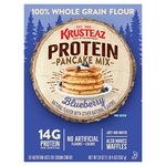 Krusteaz Protein Blueberry Pancake Mix, 20 OZ (Pack of 1)
