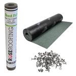 Shed Roofing Felt, Green Mineral, 6m x 1m, with 150g Galvanized Roofing Nails