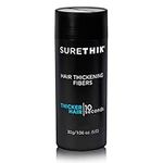 SureThik Hair Thickening Fiber, 100% Organic Keratin Natural Building Fibers, 30 G, Black