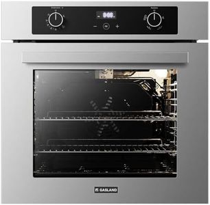 GASLAND 24 Inch Gas Wall Oven, Built-in Single Wall Oven, Natural Gas Oven with Bake Broil Rotisserie Functions, Digital Timer and Convection Fan, 120V Cord Plug, Stainless Steel, ETL Certified