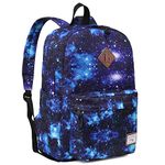 Backpack for Teen Girls and Boys, Kasqo Galaxy Bookbag Large Capacity Water-Resistant School Bag Casual Daypack for School College Travel