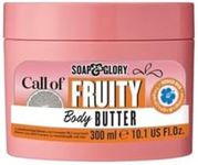 Soap & Glory Call of Fruity Body Butter - Moisturizing Body Cream with Vitamin E, Coconut Oil & Aloe Extracts - Tropical Fruits, Juicy Melon & Hibiscus Cocoa Butter for Dehydrated Skin (300ml)