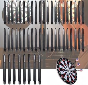 Dardos Ejes,Ejes Dardos Plastico,Cañas para Dardos,Cañas para Dardos de Nylon,Ejes de Dardos con Rosca 2BA Puntas,Accesorios Dardos,Adecuado para Juegos Al Aire Libre en Interiores,Negro,50PCS