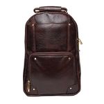 Leathers Villa Leather Villa Leather LV Backpack Bag for Men |15.6'' Laptop Compartment| |Expandable Features| |Casual Stylish Backpack| Color (Brown)