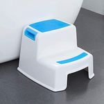 Abhsant Step Stool Plastic I Adults & Children Stool Two Step with Non-Slip Surface I Children's Step for Bathroom & Kitchen I Step Stool Non-Slip