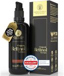 ORGANIC Retinol Serum for Face • 100 ml • 100% Natural • MADE IN GERMANY • Premium Retinol in a unique Formulation • +Hyaluronic Acid +Vitamin C • Retinol Serum for pure and luminous skin